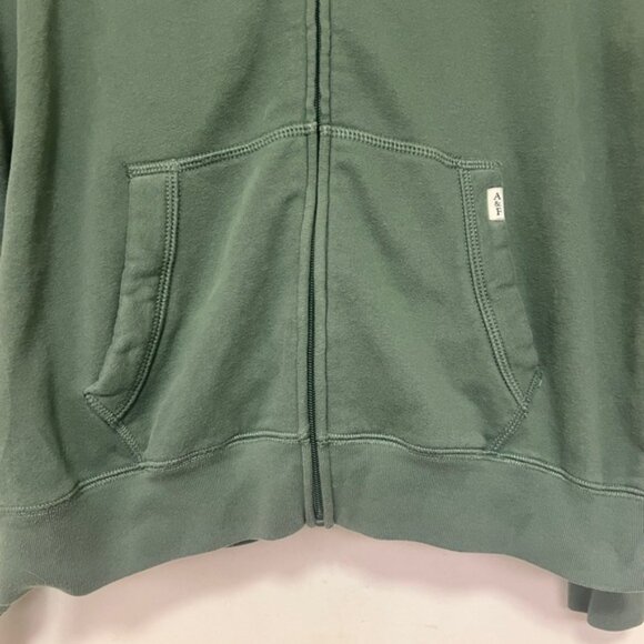 Abercrombie kids zip-up hoodie with kangaroo pockets. - green - size 17/18 - Picture 3 of 7